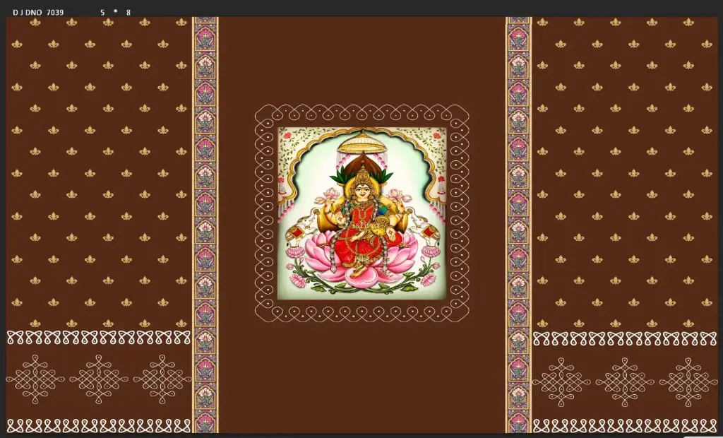Diya Aur Rangoli   Backdrop 8x5
