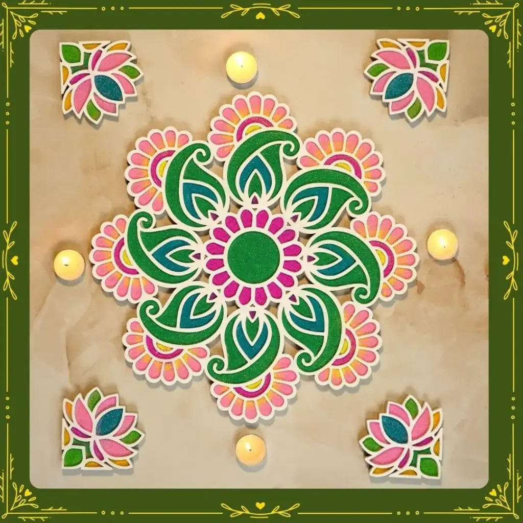 Rangavali Raas   Rangoli 12 inch 