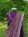Manisha Purple Saree with Pink Blouse