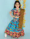 Amayra Girls Blue Navratri Chaniya Choli