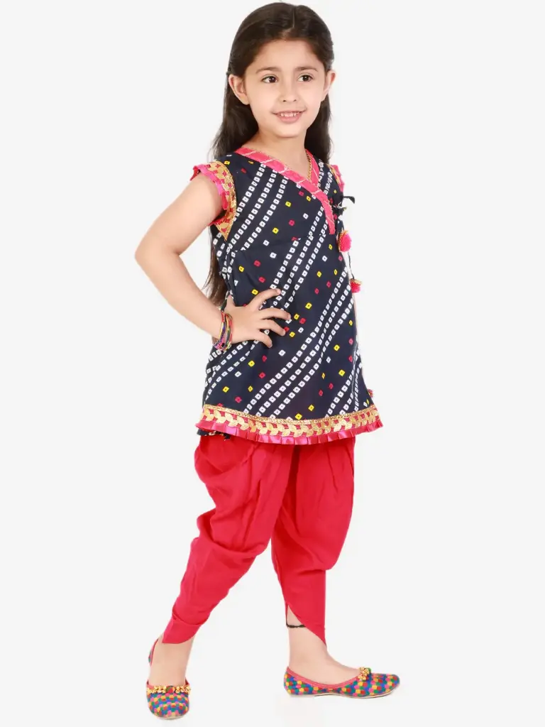 Amira Girls Navy Blue  Dress