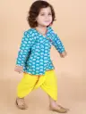 Shaurya Boys Blue Cotton Krishna Kurta Dhoti 