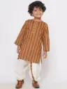 Arjun Boys Brown Bengali Kurta and Dhoti