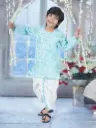 Vivaan Boys Blue Kurta Dhoti Set