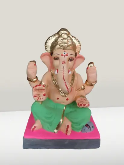Ganadhyaksha Shadu Maati Eco-Friendly Ganesh 8 inches