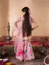 Hemani Girls Peach Kurta & Sharara With Dupatta