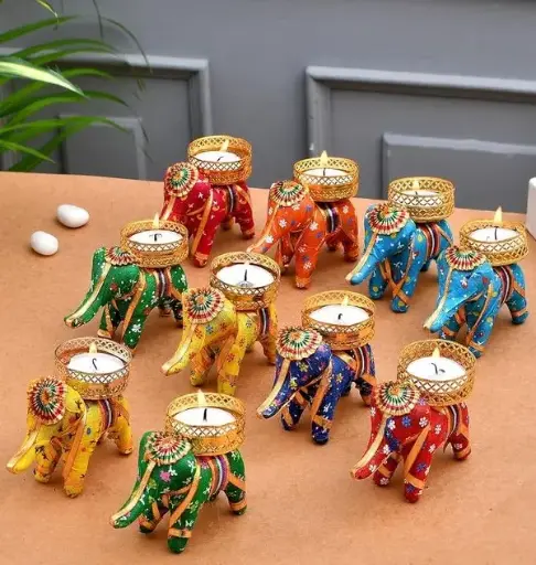Sneh Hathi Candle Holder pack of 5