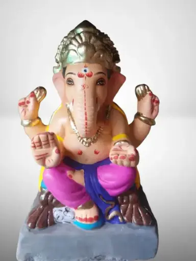 Ganadhipa Shadu Maati Eco-Friendly Ganesh 8 inches