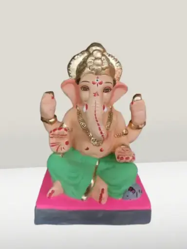 Ganadhyaksha Shadu Maati Eco-Friendly Ganesh 8 inches