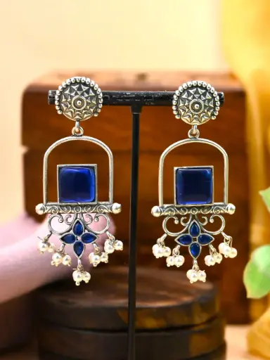[1802DLBLU1531] Anju Earrings