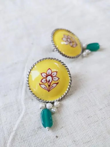 [0905EMYLW1801] Bhavi Earrings