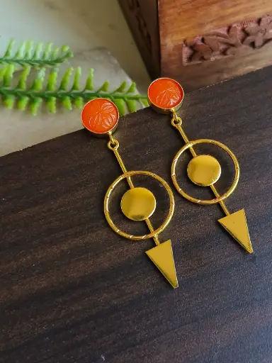[5077GDDLORG1651] Kanchan Earrings