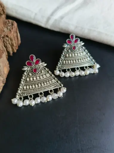 [1623STRED120] Purnima Earrings