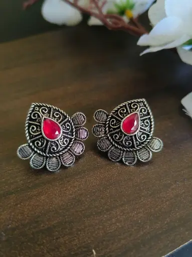 [1269OXSTRED45_qty3] Rashi Earrings