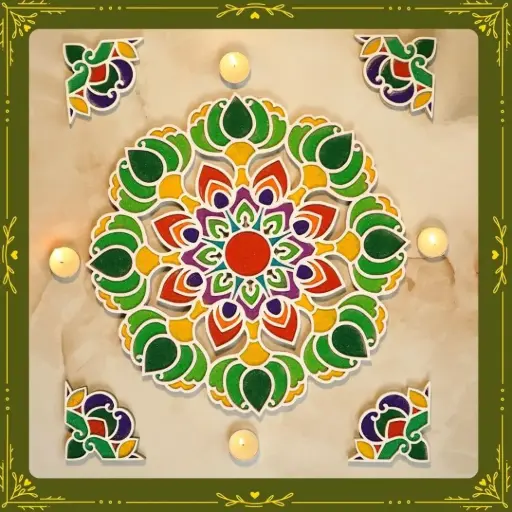 Alankar   Rangoli 12 inch 